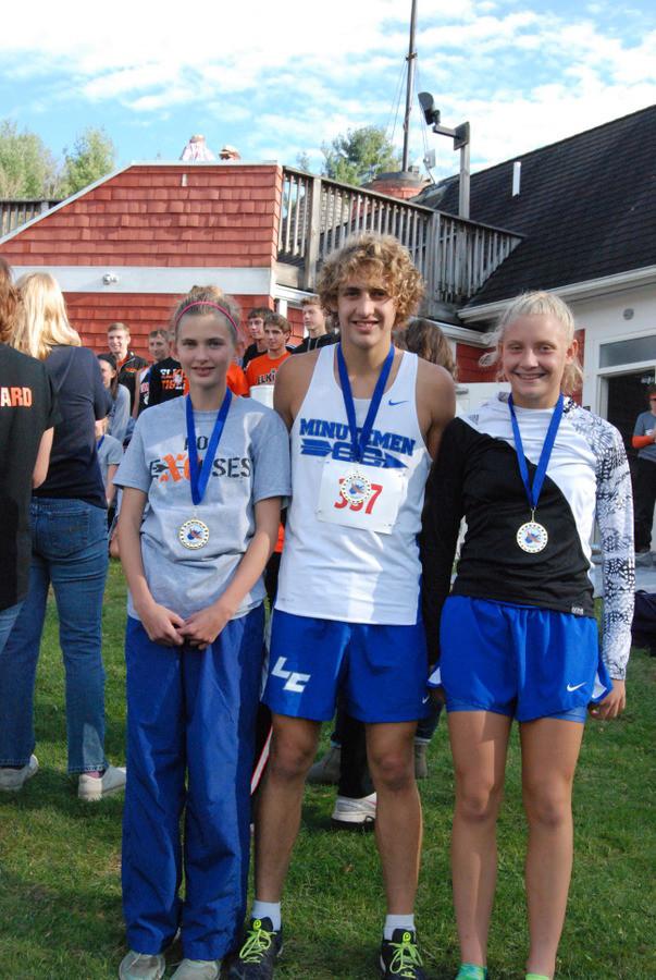 Brooke Bennett, Nathan Louk and Emily Louk competed at the WV State Cross Country Tournament October 31.