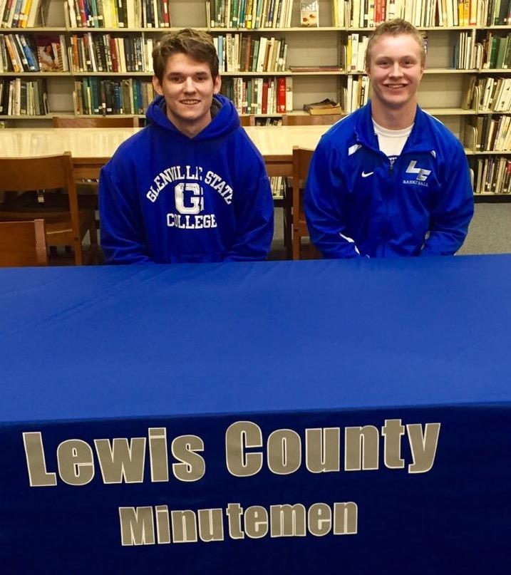 Wednesday, February 3. Riley Gunter and Damien White sign with Glenville State College.