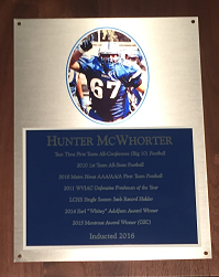 LCHS Teacher Hunter McWhorter gets inducted into the Athletic Hall of Fame